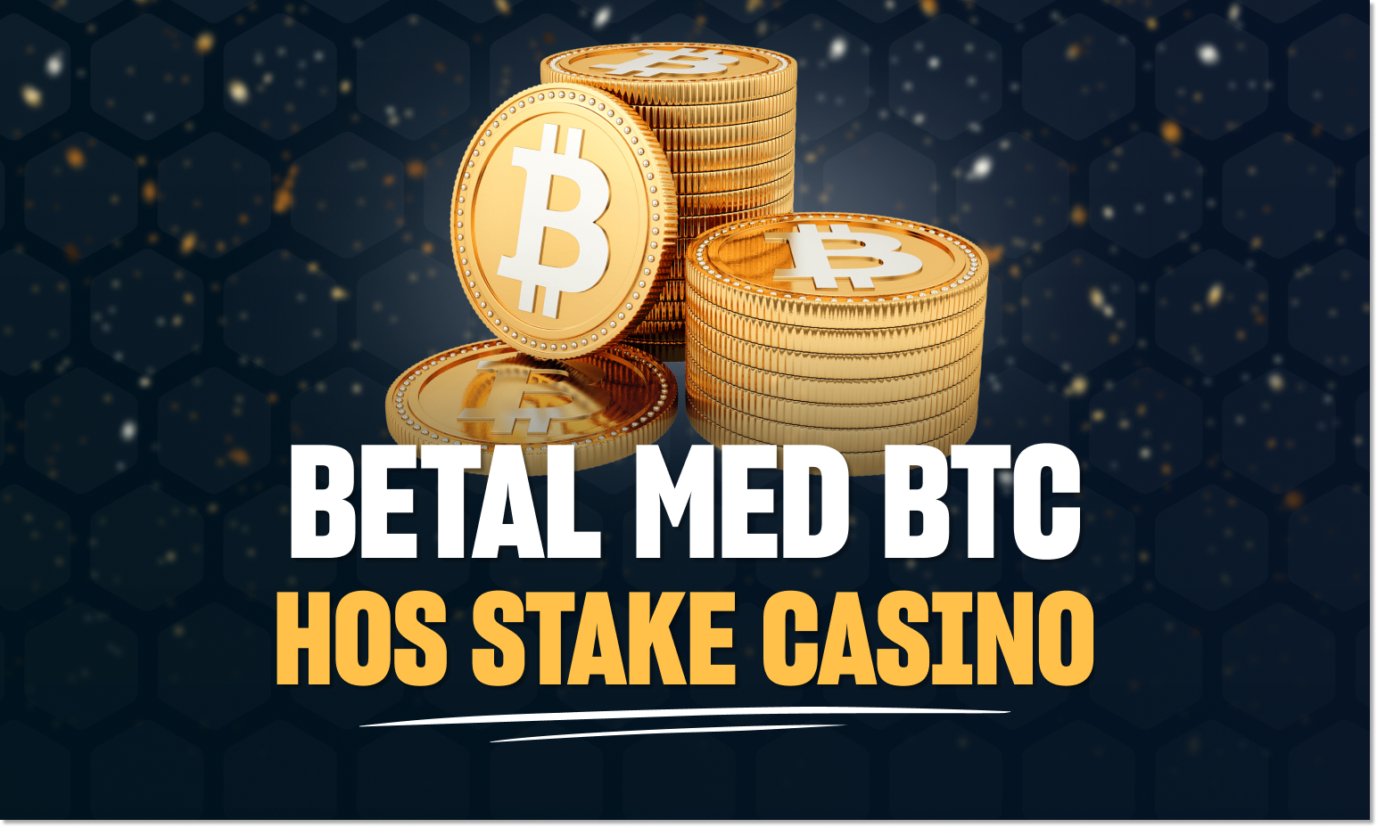 Stake Casino aksepterer betalinger med kryptovalutaer